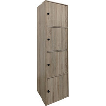 Ντουλάπι-στήλη Gabino pakoworld σε sonoma απόχρωση 40x39x158εκ