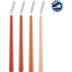 GloboStar(R) SUMMER-SIESTA 35212 ΣΕΤ 4 Αρωματικά Κεριά Κηροπηγίου Παραφίνης με Άρωμα Λουλούδια του Καλοκαιριού Πολύχρωμα Μ2 x Π2 x Υ25cm
