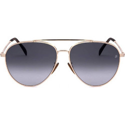 David Beckham DB1102/F/S J5G Γυναικεία Γυαλιά Ηλίου Aviator Μεταλλικά Χρυσά με Μαύρο Degradee Φακό