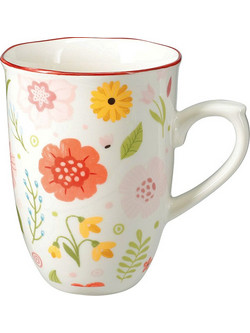 Zaros Κούπα Flower Πορσελάνινη Πολύχρωμη 380 ml KZ377