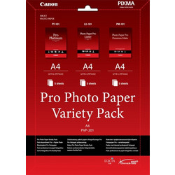Φωτογραφικό Χαρτί Canon Variety Pack A4 PVP-201 (PT-101, LU-101 & PM-101) (6211B021) (CAN-PVP-201)