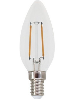 FILAMENT LED C35 2W 4000K 230V AC 260LM RA80 30000HRS 360 1xE14 1xE14 / FLAM2NW