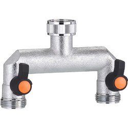 Claber Μεταλλικό Ρακόρ 2 Ρυθμιζόμενων Εξόδων 3/4'' 9601