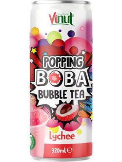 Τσάι Λίτσι Vinut Popping Boba Bubble Tea Lychee Flavor