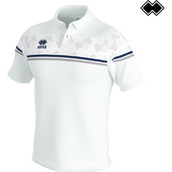 Errea Sport Dominic Ανδρική Αθλητική Μπλούζα Polo Λευκή FM890C04370