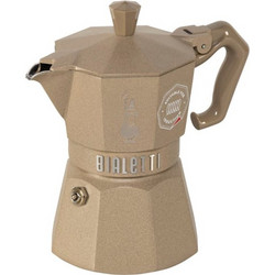 Bialetti Exlusive Μπρίκι Espresso 3Cups Μπεζ