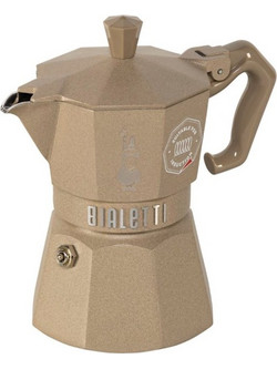 Bialetti Exlusive Μπρίκι Espresso 3Cups Μπεζ