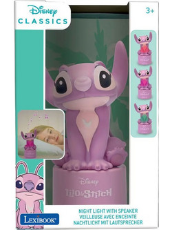 Lexibook Nightlight with Speaker Disney Stitch Φωτάκι Νυχτός Angel NS01D1