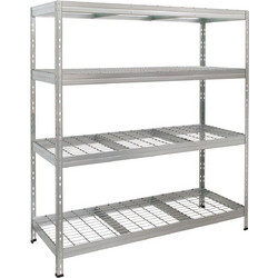 AR Shelving Ράφι Μεταλλικό με 4 Ράφια Συρμάτινα Π1500 x Β600 x Υ1800 400kg/Ράφι 18015060