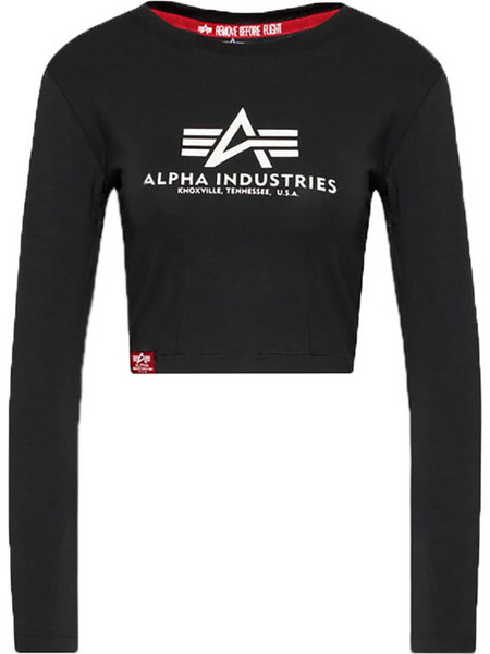 Alpha Industries Γυναικεία μακρυμάνικη μπλούζα Basic Cropped Longsleeve 03
