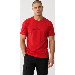 Ανδρικό T-Shirt Cotton4all POJECT LONDON 26-400 - Κόκκινο