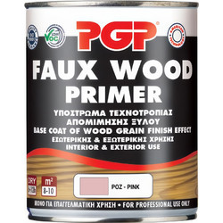 PGP Faux Wood Primer Αντισκωριακό Αστάρι Ροζ 0.75lt