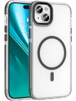 Etteri Icy Σκληρή Θήκη με Magsafe για iPhone 15 - Διάφανη / Μαύρο Πλαίσιο