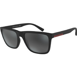 Armani Exchange AX 4080S 8078/6G Ανδρικά Γυαλιά Ηλίου Τετράγωνα Κοκάλινα Μαύρα με Μαύρο Polarized Φακό