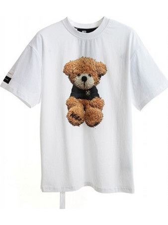 Mwm Teddy Bear Print Oversized T-Shirt (MW092020447 WHITE) Λευκό