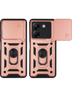 Sonique Ring Armor CamPro Θήκη Ροζ Χρυσό (Xiaomi Poco M7 Pro 5G)