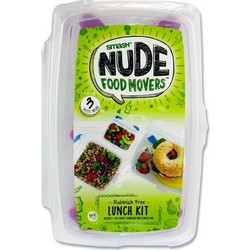 SMASH - Nfm Rubbish Lunch Σετ 3τεμ Ροζ - BPA Free Plastic