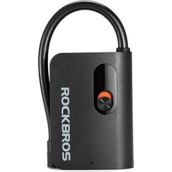 Rockbros L1 Mini Cordless Pump 70 psi Compressor 200 mm Schrader Hose Length - Black - (Rockbros-4220004001)