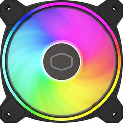 Cooler Master MasterFan MF140 Halo 2 Case Fan 140mm ARGB με Σύνδεση 3-Pin 4-Pin PWM Black