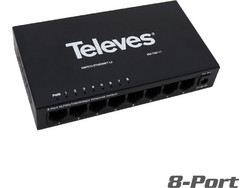 Televes 768111 Ethernet Switch 8-Port Gigabit unmanaged