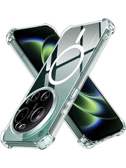 Techsuit Shockproof Clear Silicone MagSafe Back Cover (Xiaomi 17 Ultra)