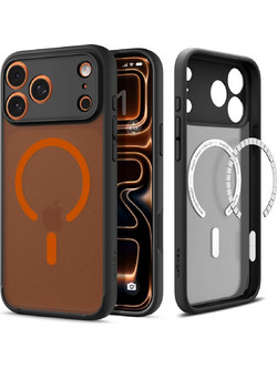 Spigen Ultra Hybrid MagSafe Θήκη Frost Black / Orange (iPhone 17 Pro Max)