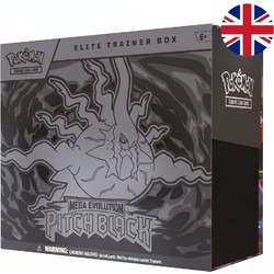 English Pokemon Pitch Black Mega Evolution Expansion Elite Trainer Card game case