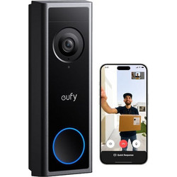 Eufy C31 Ασύρματο Κουδούνι Πόρτας Wi-Fi Συμβατό με Alexa και Google Home Μαύρο