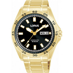 Lorus Sports Automatic Ανδρικό Ρολόι Αυτόματο με Χρυσό Μεταλλικό Μπρασελέ RL426CX9F