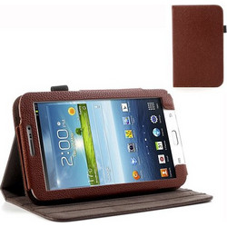 Θήκη Tablet Book Style για Samsung Galaxy Tab 3 7.0 T210-P3200 - Καφέ