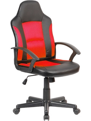 Zita Plus A6130 Καρέκλα Gaming Δερματίνης Μαύρη Κόκκινη 01.0260