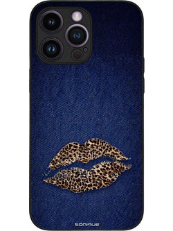 Sonique Diva Series Back Cover με Σχέδιο «Denim Leopard» (iPhone 14 Pro Max)