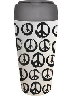 Chic Mic Ποτήρι Bamboo με Καπάκι Peace 420ml BPD115