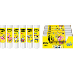 UHU Κόλλα Stick Sponge Bob 6 Σχέδια 21 gr 40267654