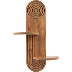 Ράφι Τοίχου Art 173ALF1114 26x13x70cm Oak