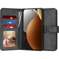 Techsuit Diary Book Case Black (Xiaomi Redmi Note 15 Pro+ 5G / Poco M8 Pro 5G)