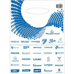 Powertech PT-1523 Πλαστικές Σακούλες Συσκευασίας Χούφτα Λευκές 30x40εκ. 30τμχ