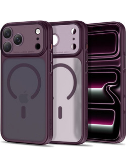 Tech-Protect MagPrime MagSafe CC Θήκη Matte Dark Cherry (iPhone 18 Pro / 17 Pro)