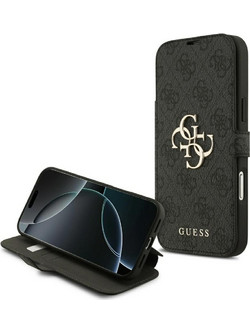 Guess Book 4G Metal Logo Θήκη Black (iPhone 18 Pro Max / 17 Pro Max)
