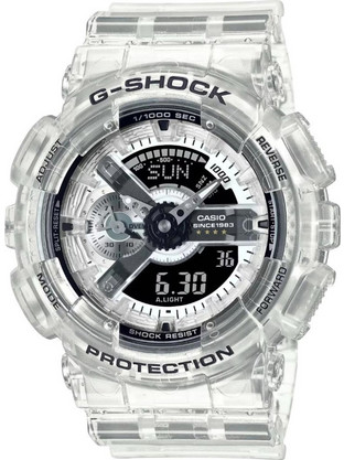 Casio G-Shock Ανδρικό Ρολόι Χρονογράφος με Λευκό Καουτσούκ Λουράκι GA-114RX-7AER
