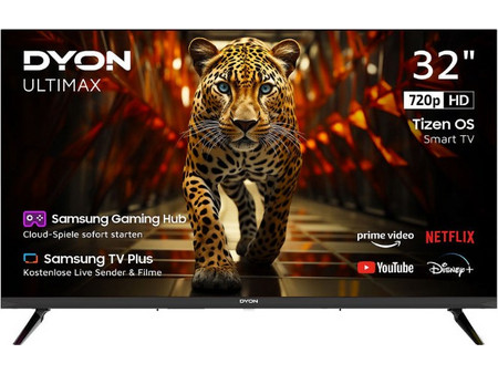 DYON Ultimax 32H-TI-W (80 cm / 32" black, WXGA, Triple Tuner, Smart TV, TIZEN OS)