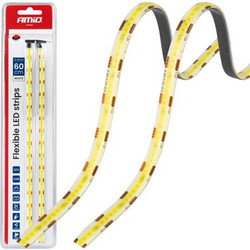 Amio - Ταινία LED COB 12V Λευκή 2x30cm Flexible για Ισχυρό Εσωτερικό Φωτισμό & Easy Install - Σετ 2 Τεμ. (04569 AM)