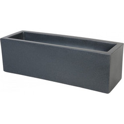 Ζαρντινιέρα CUBE double wall ανθρακ.100X45X45