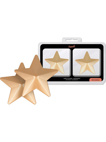 COQUETTE CHIC DESIRE NIPPLE COVERS - GOLDEN STARS