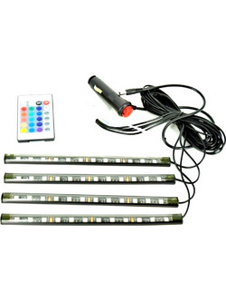 Kit banda led εσωτερικό Elegant View, 7 culori, telecomanda, jocuri de lumini automate
