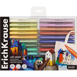 Μαρκαδόρος Ακρυλικός Erichkrause Art Spirit with Brush 24colors 65034