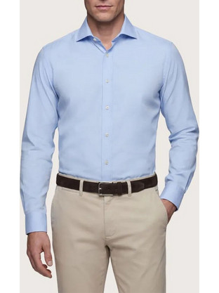CAMICISSIMA non iron cotton shirt TBILISIH01067-LIGHT BLUE LightBlue