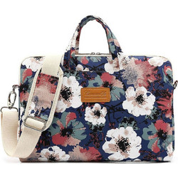 Canvaslife Briefcase Τσάντα Laptop Ώμου 13" Blue Camellia