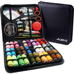 AUERVO 116pcs Premium Sewing Supplies with PU Case