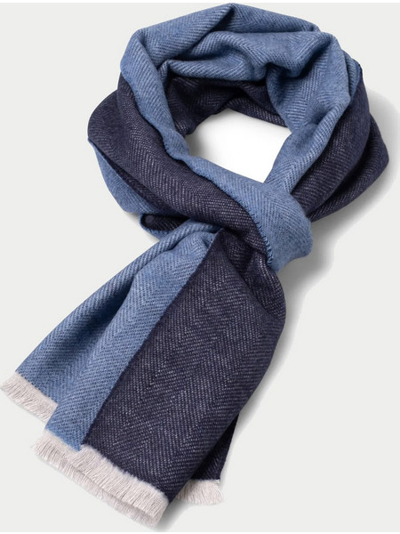 Fynch Hatton Κασκόλ Heringbone - 1610 0512 661 Ink Blue